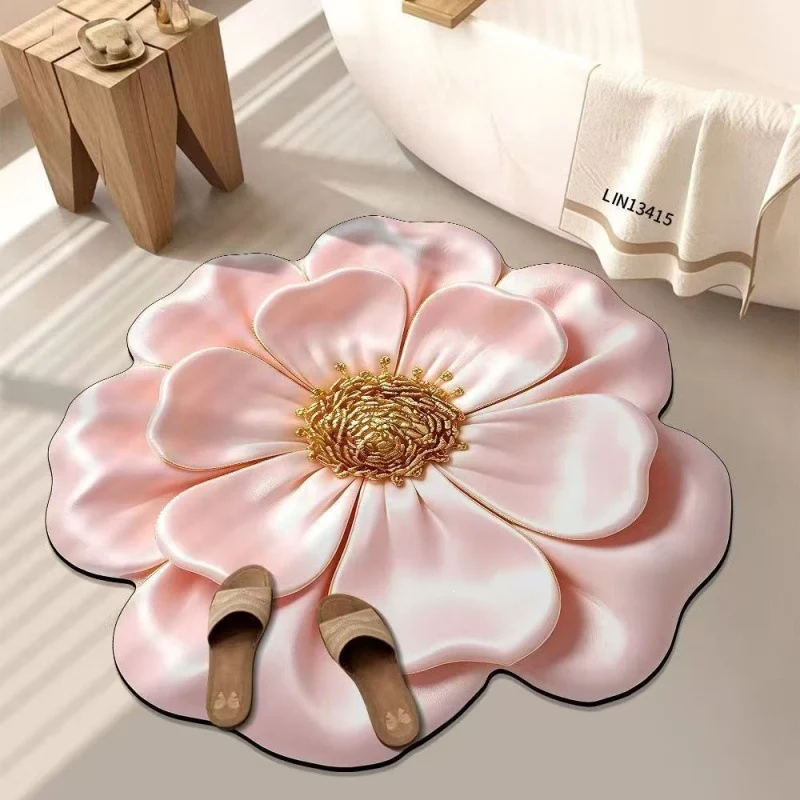 Artistic Floral Shaped Area Rug