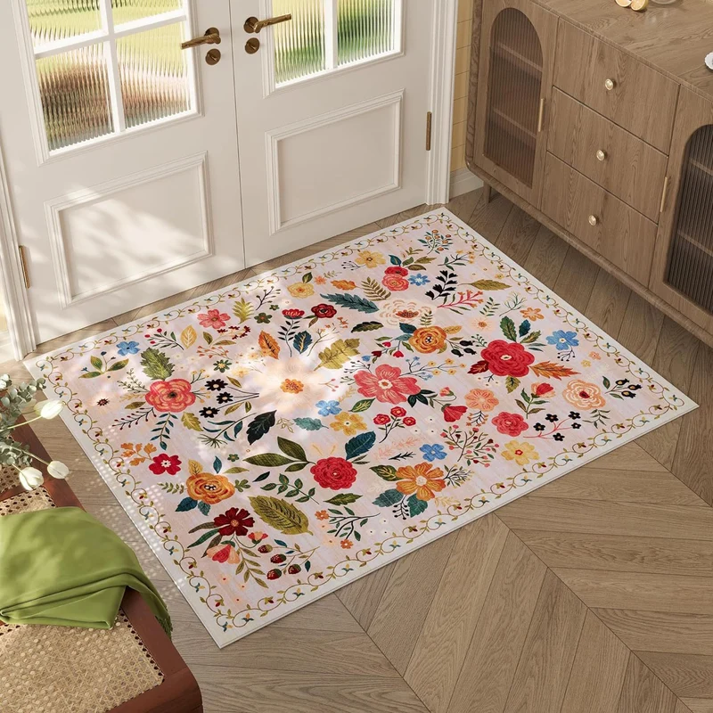 Artistic Floral Design Area Rug