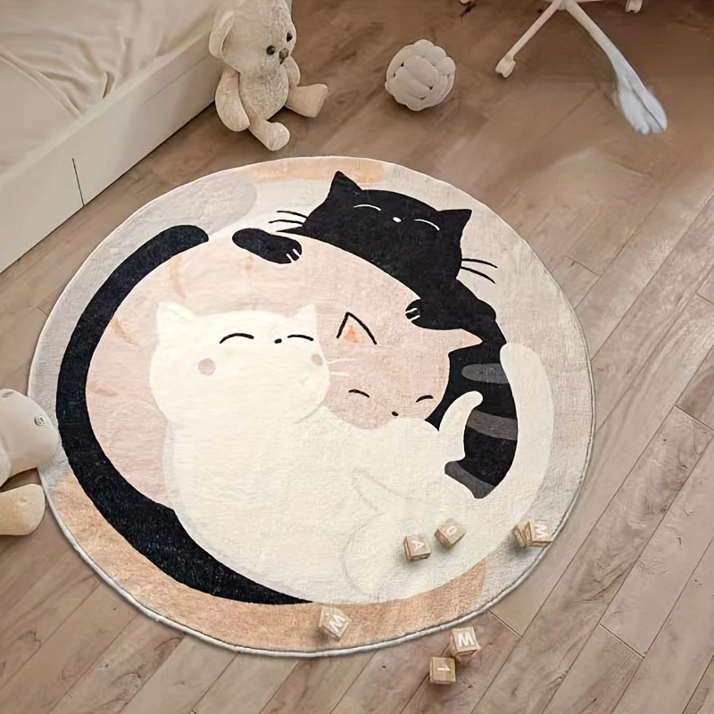 Fun Cartoon Character Round Area Rug