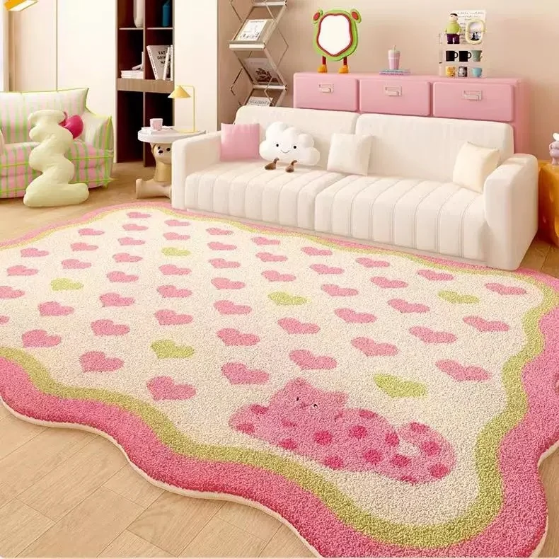 Floral Pattern Playful Area Rug