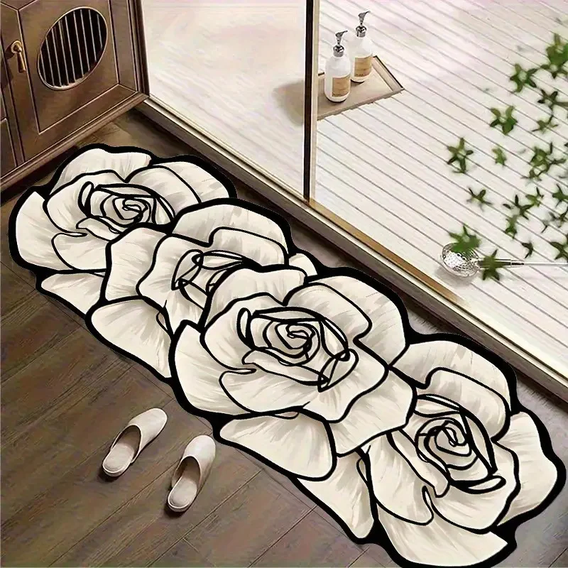 Floral Pattern Entrance Mat