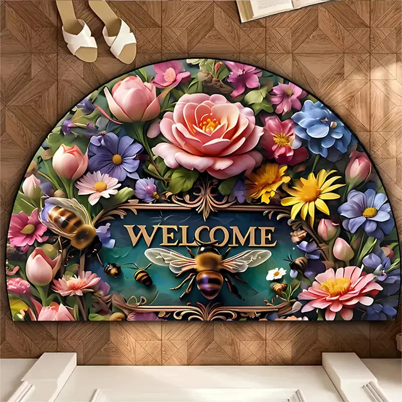 Dragonfly-Themed Decorative Bath Mat