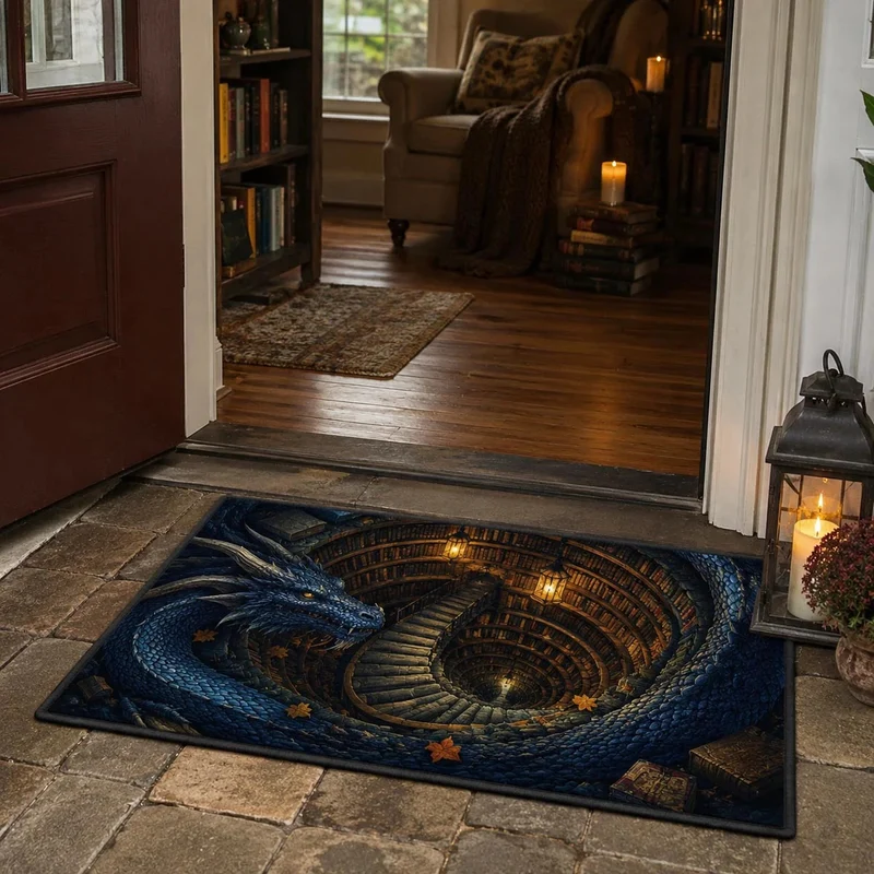 Dragon-Themed Entrance Mat