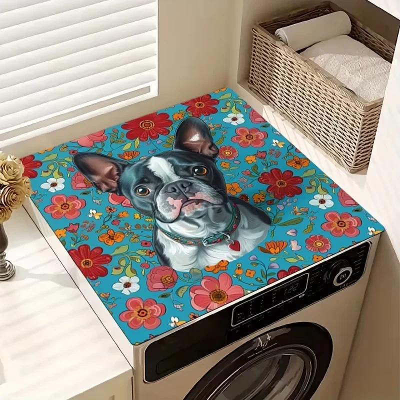 Dog-Themed Laundry Machine Cover