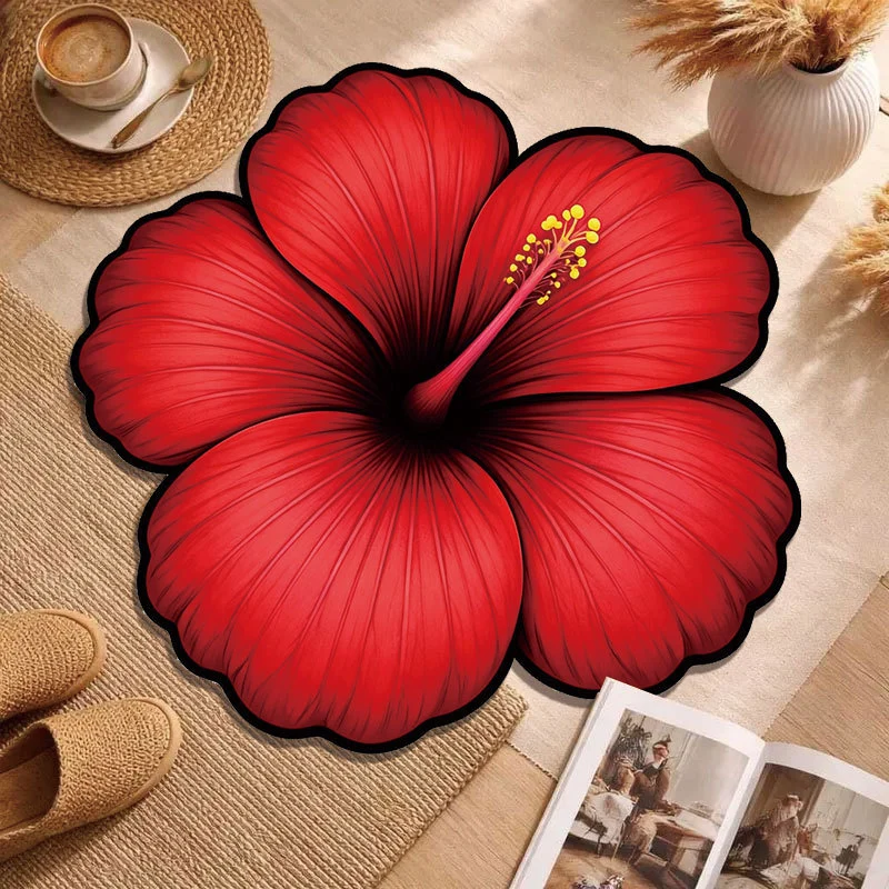 Decorative Floral Accent Rug