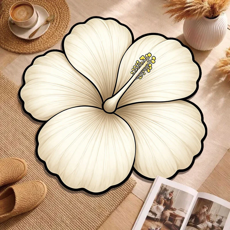 Decorative Floral Accent Rug