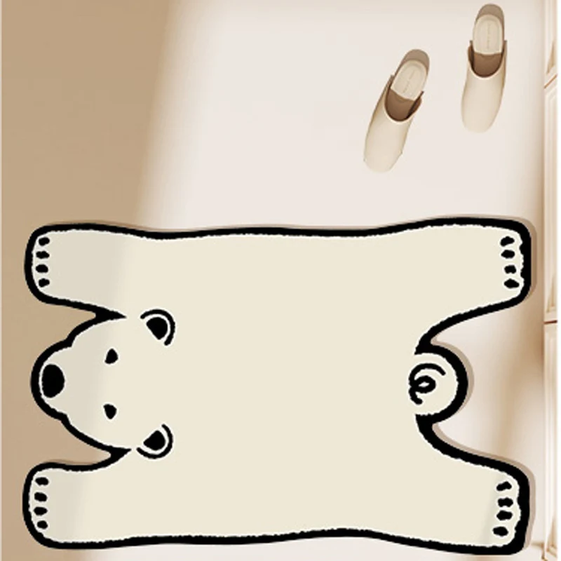 Playful Animal Design Bath Mat