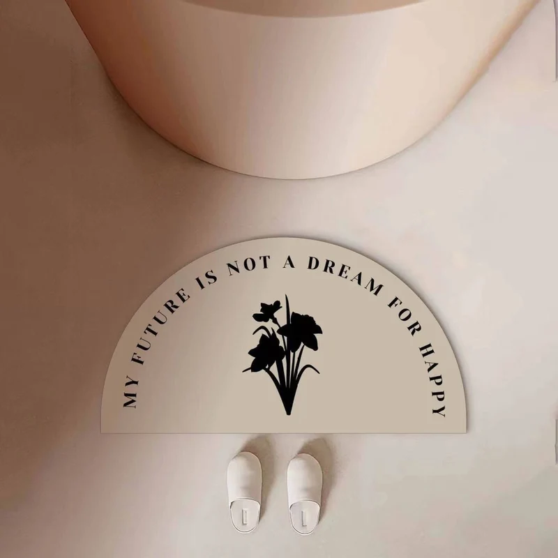 Motivational Quote Bath Mat