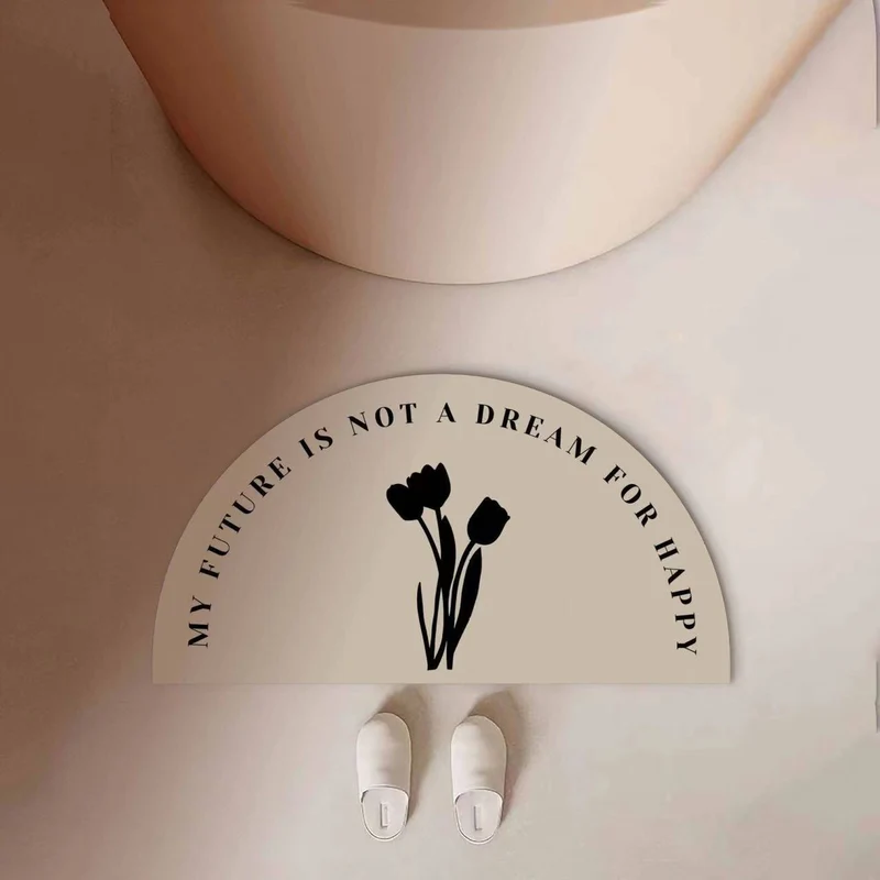 Motivational Quote Bath Mat
