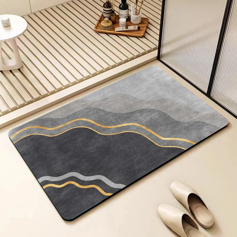 Modern Abstract Bathroom Mat