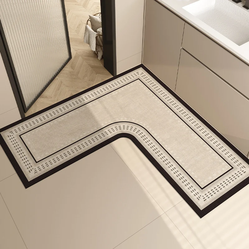 L-Shaped Bathroom Rug