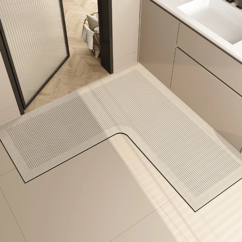 L-Shaped Bathroom Rug