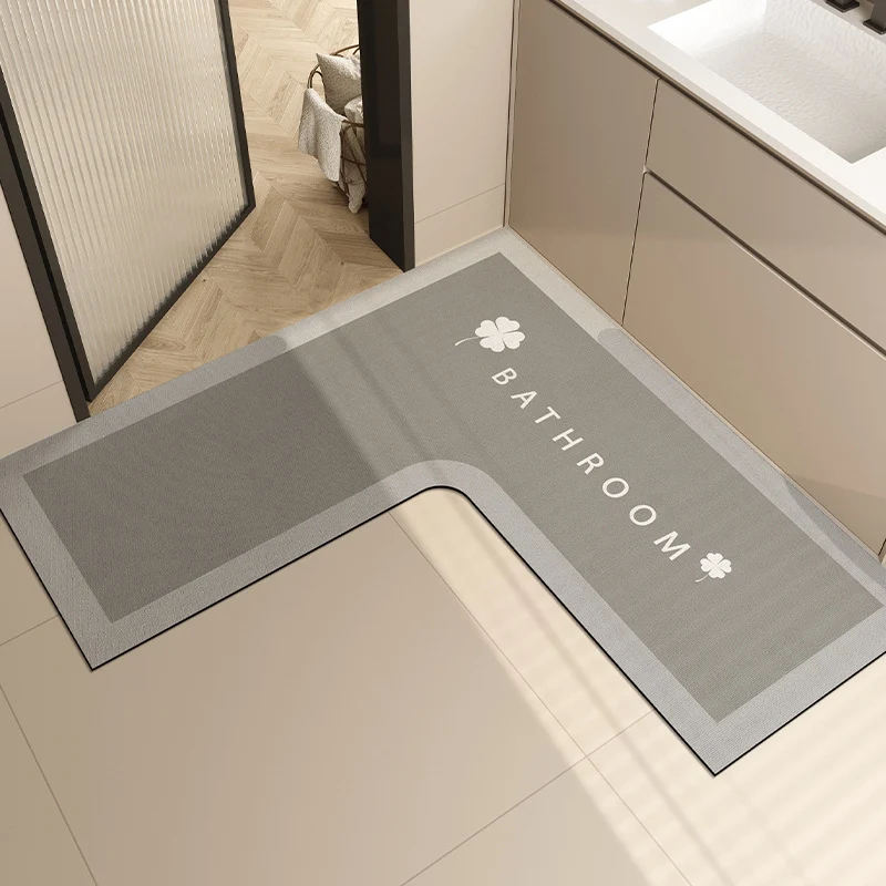 L-Shaped Bathroom Rug