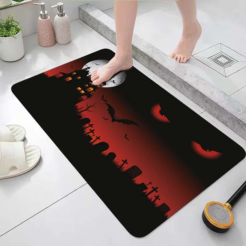 Halloween Theme Decorative Bath Mat