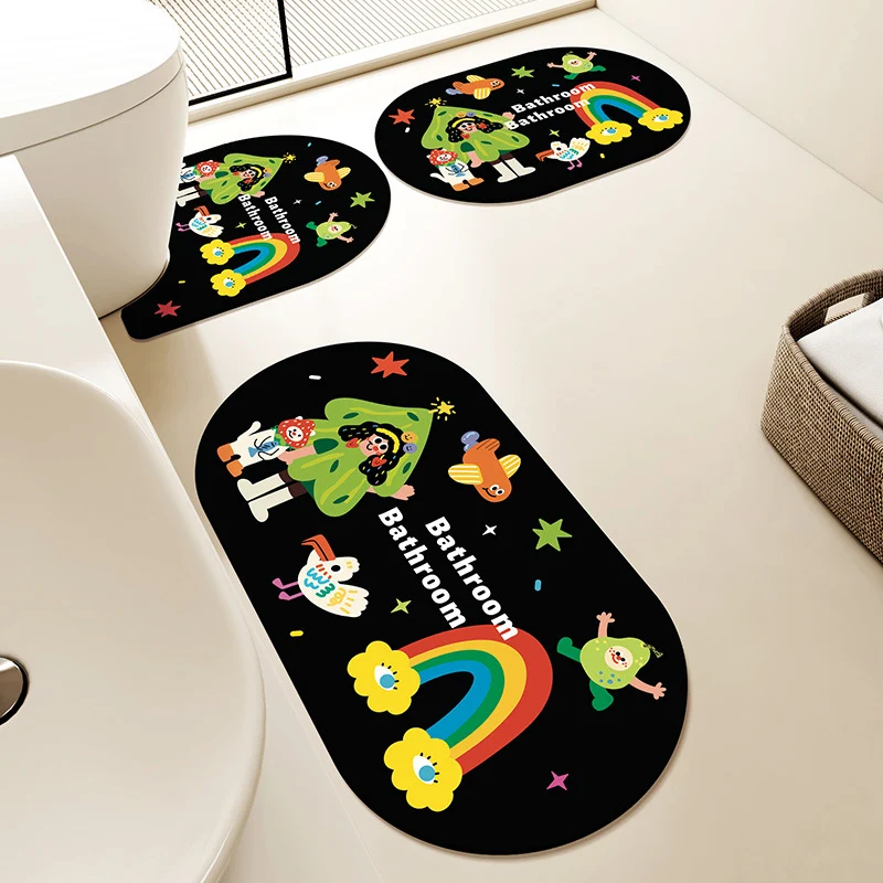 Fun Character Bath Mat Set