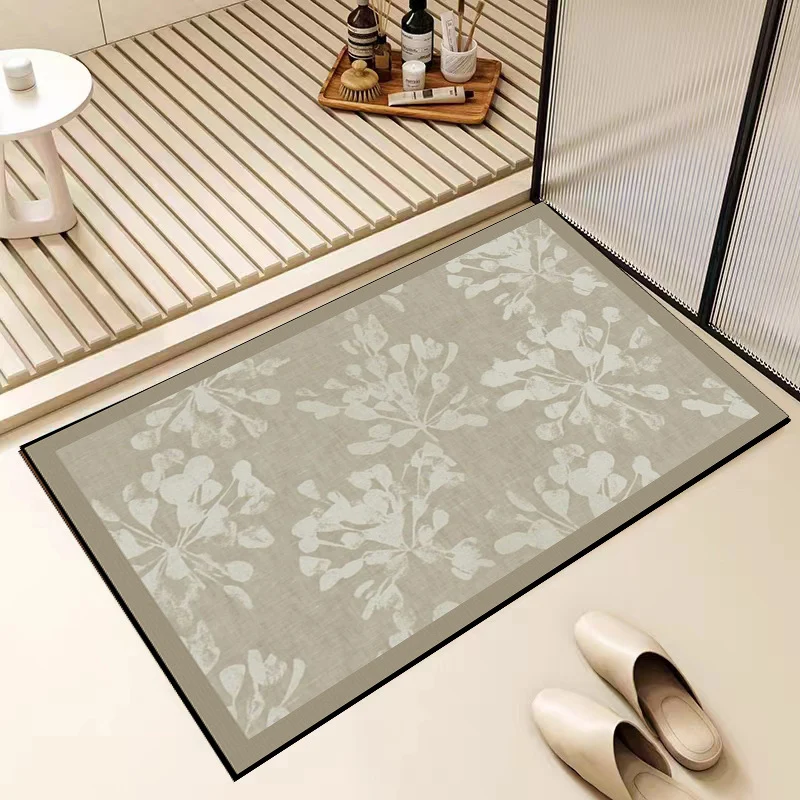 Floral Patterned Bath Mat