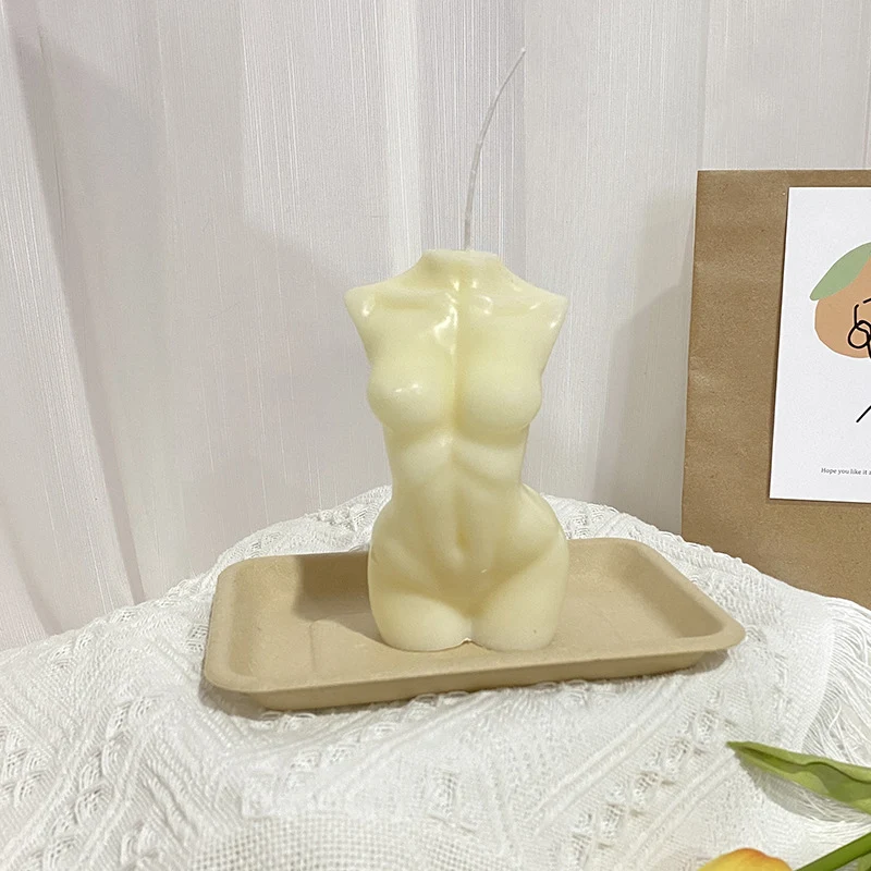 Sculptural Female Torso Scented Soy Wax Body Candle