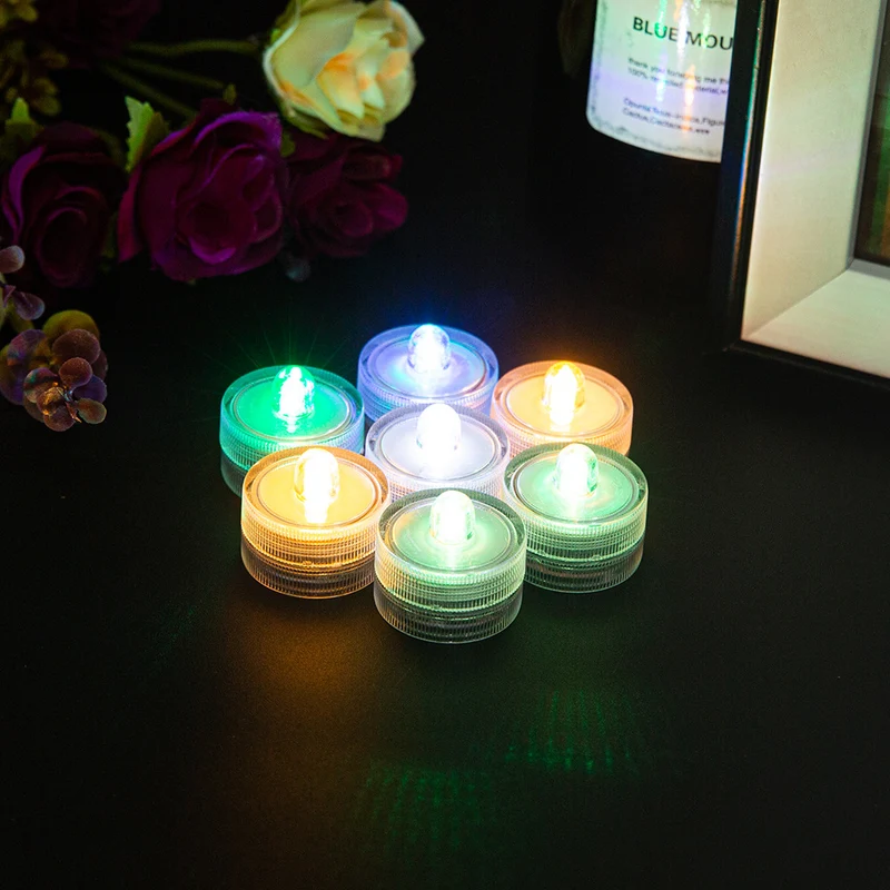 Waterproof Battery-Operated Floating LED Tea Light Set