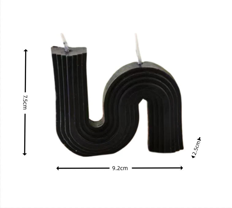 Vertical-Fluted Square Sculptural Pillar Candle