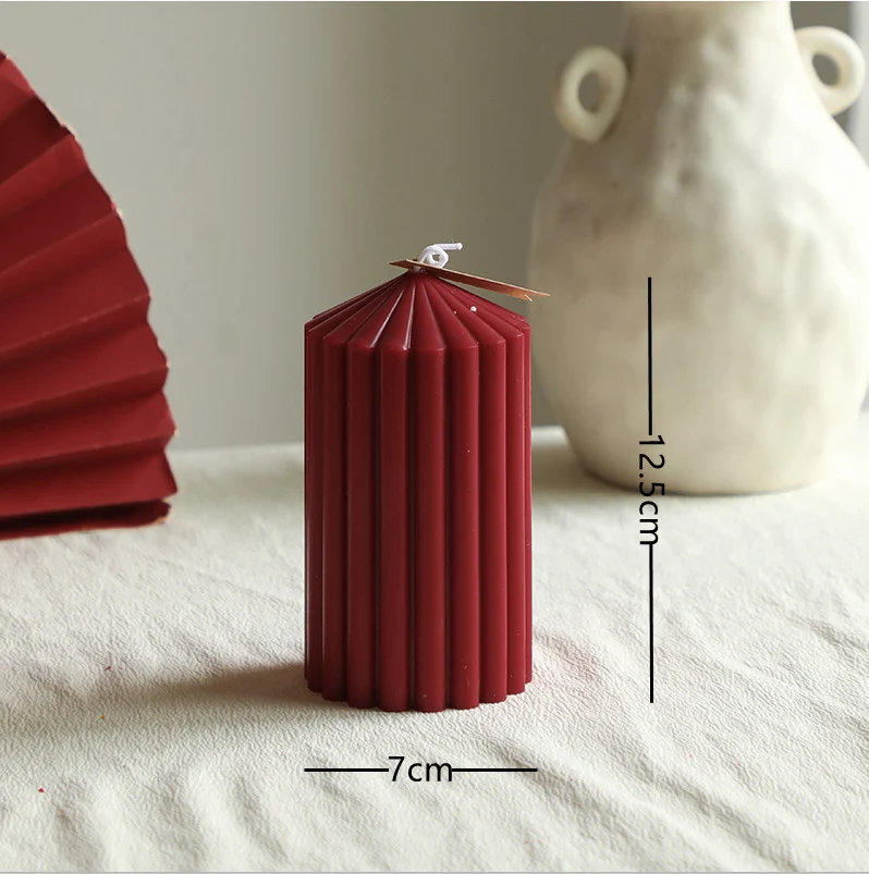 Twisted Spiral Taper Candle Pair Decorative Scented Home Accent