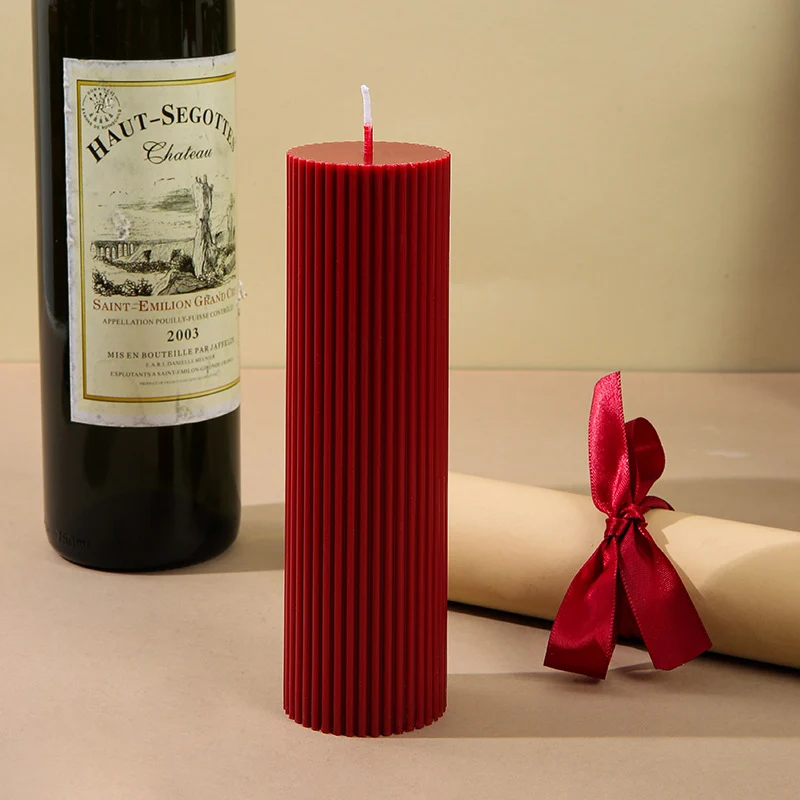 Twisted Spiral Taper Candle Pair Decorative Scented Home Accent
