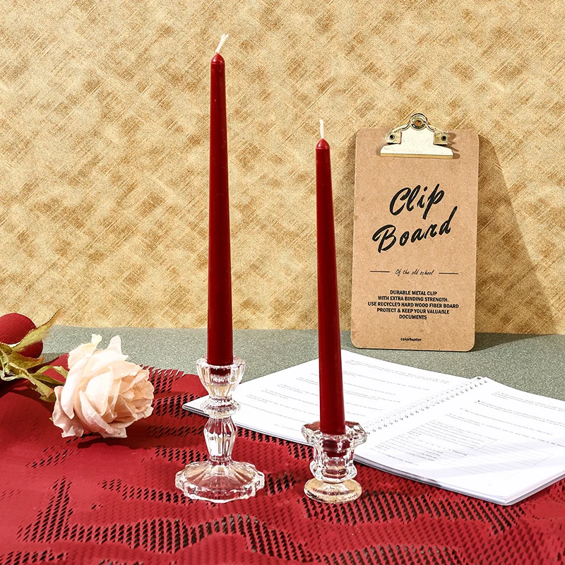 Twisted Spiral Taper Candle Pair Decorative Scented Home Accent