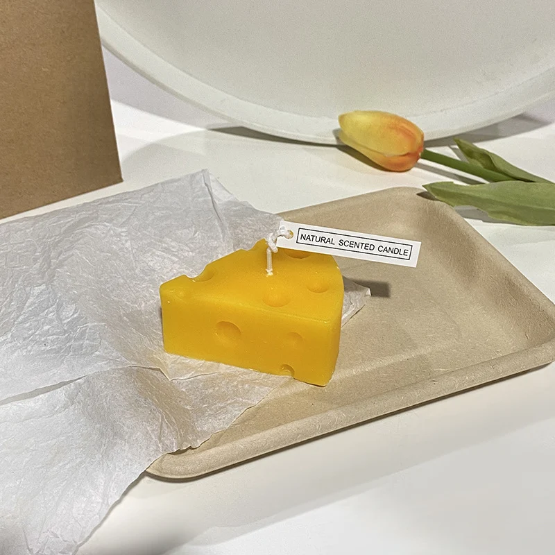 Textured Kernel Sculpted Scented Soy Wax Pillar Candle