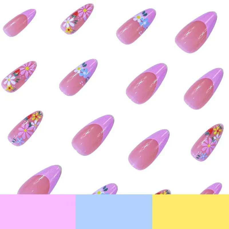 Floral Themed Acrylic Nail Art Set Stornfield