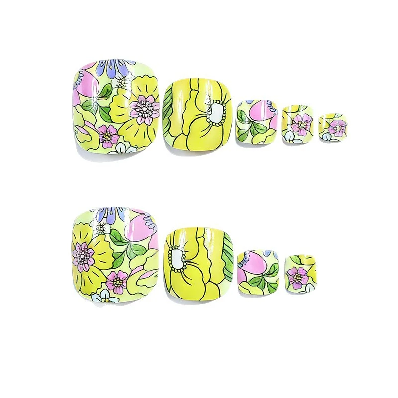 Floral Pedicure Nail Art Stornfield