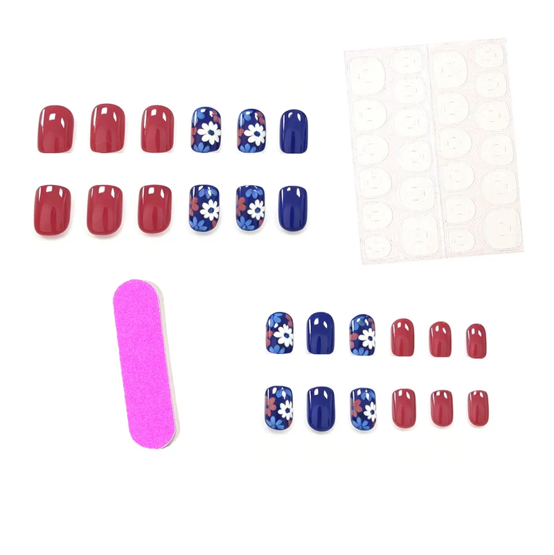 Floral Patterned Decorative Nail Art Enhancements Stornfield