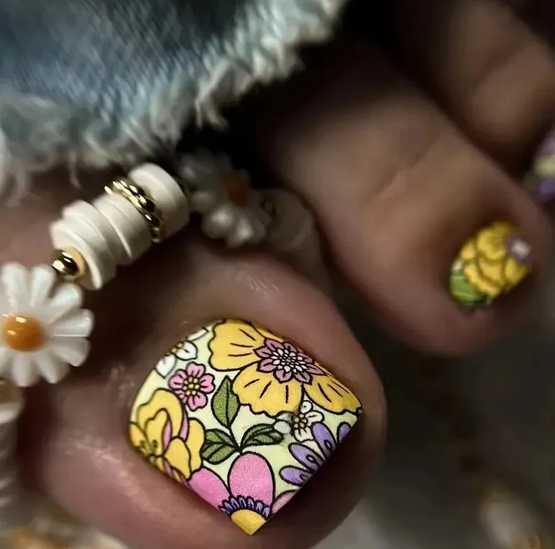 Floral Nail Design Enhancements Stornfield