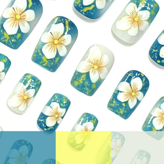 Floral Nail Art Extensions Stornfield