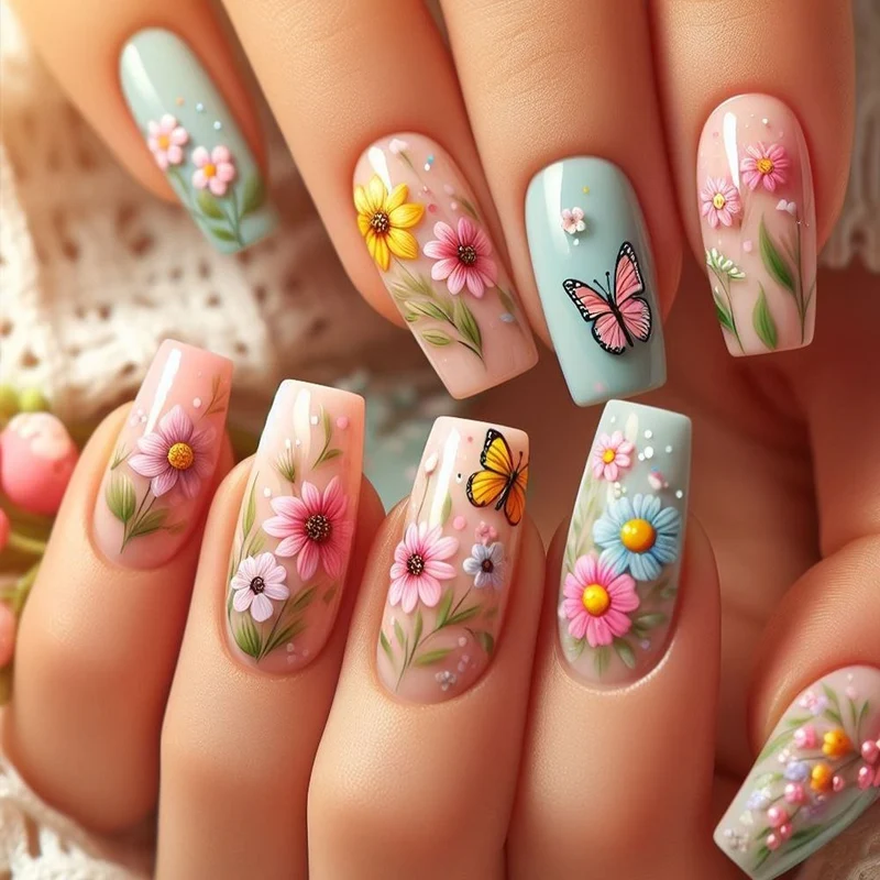 Floral Nail Art Design Stornfield 1789915300