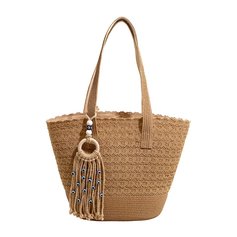 Decorative Woven Tote Bag