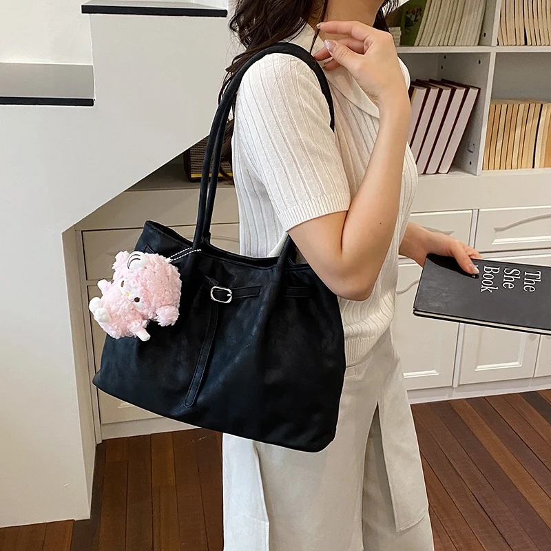 Casual Faux Leather Tote Bag