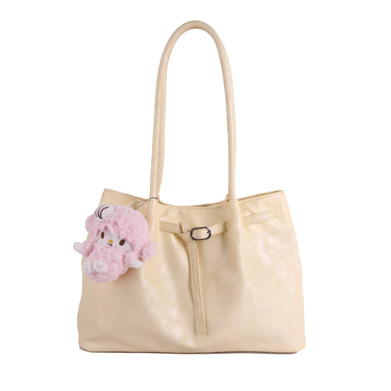 Casual Faux Leather Tote Bag