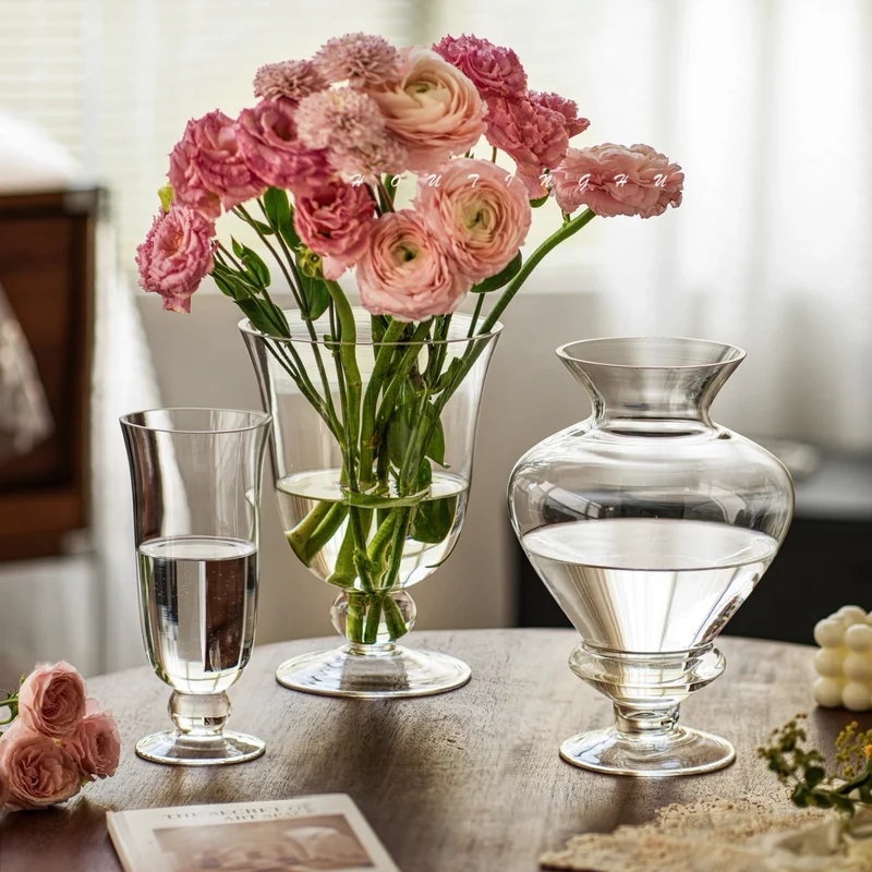 Tall Vintage-Inspired Stemmed Goblet with Pedestal Base Stornfield