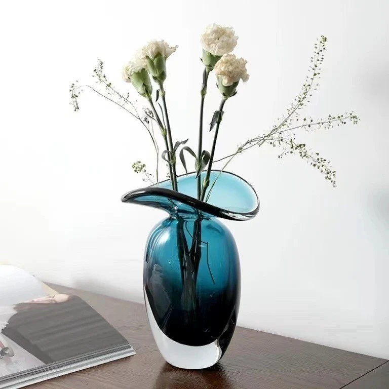 Organic Handblown Mushroom-Top Decorative Glass Vase Stornfield