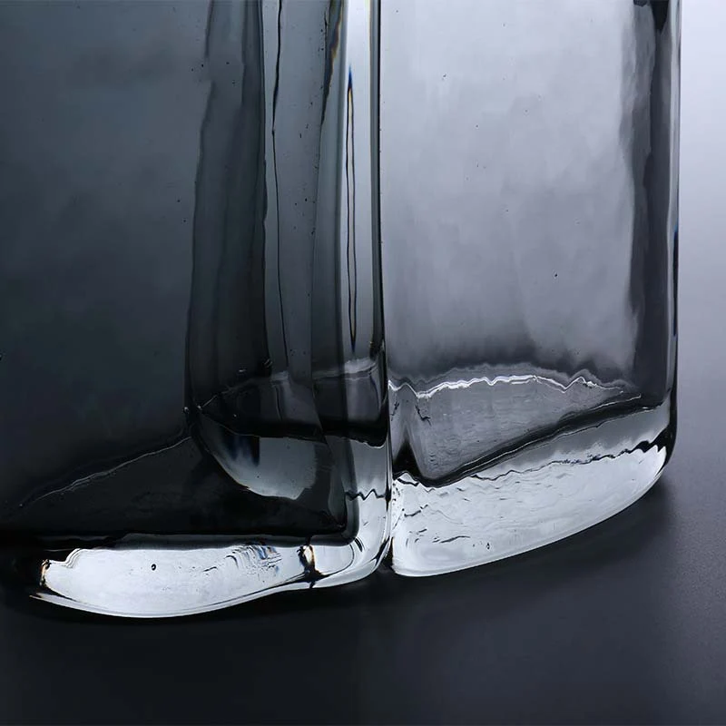 Handblown Sculptural Double-Chamber Contemporary Glass Vase Stornfield