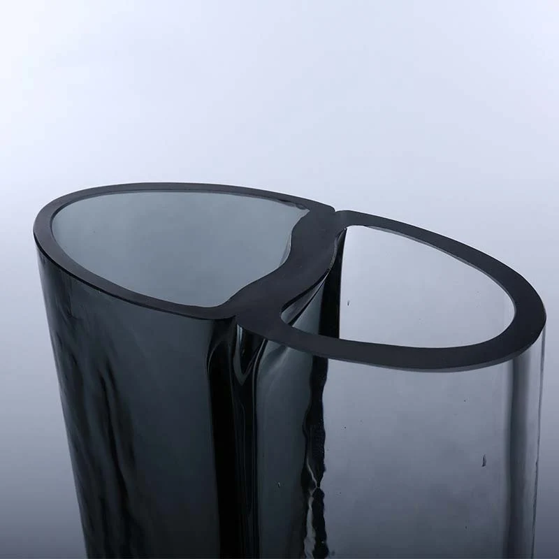 Handblown Sculptural Double-Chamber Contemporary Glass Vase Stornfield