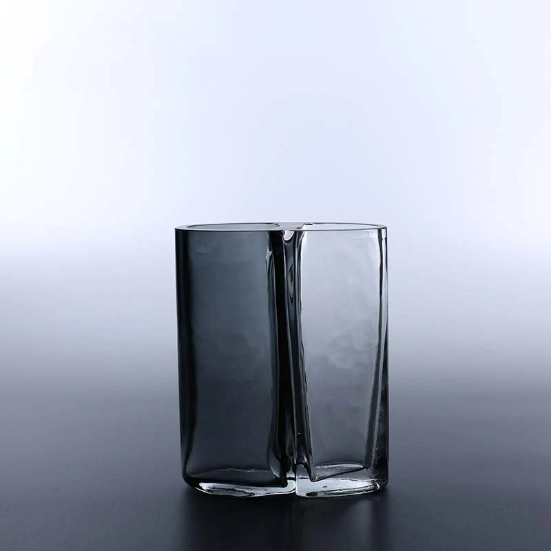Handblown Sculptural Double-Chamber Contemporary Glass Vase Stornfield