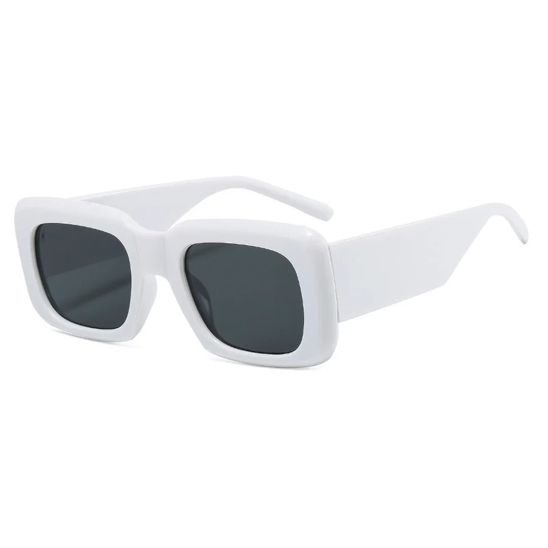 Dame oversized solbriller med kvadratisk ramme og transparent design Luvikno
