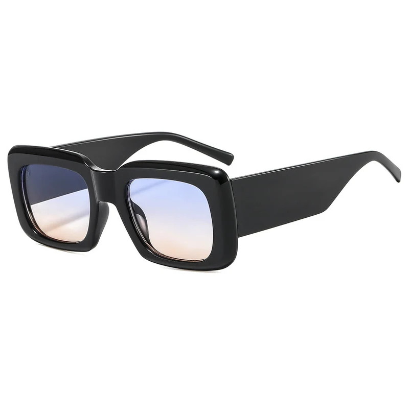 Dame oversized solbriller med kvadratisk ramme og transparent design Luvikno