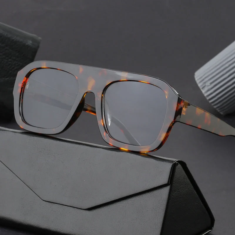 Dame oversized kvadratisk solbrille med moderne design Luvikno