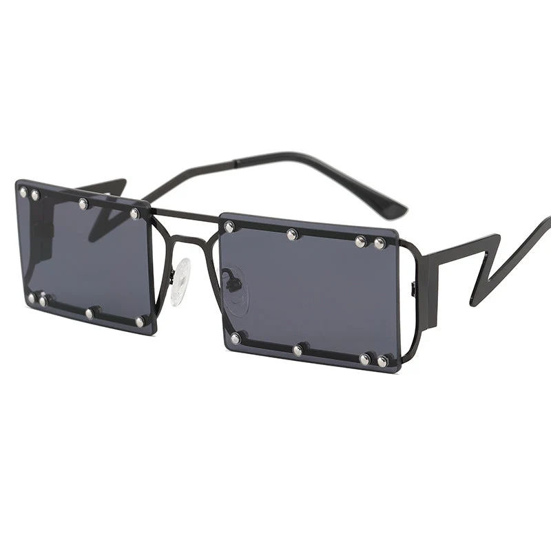 Dame Mote Solbrille med iøynefallende geometrisk design Luvikno