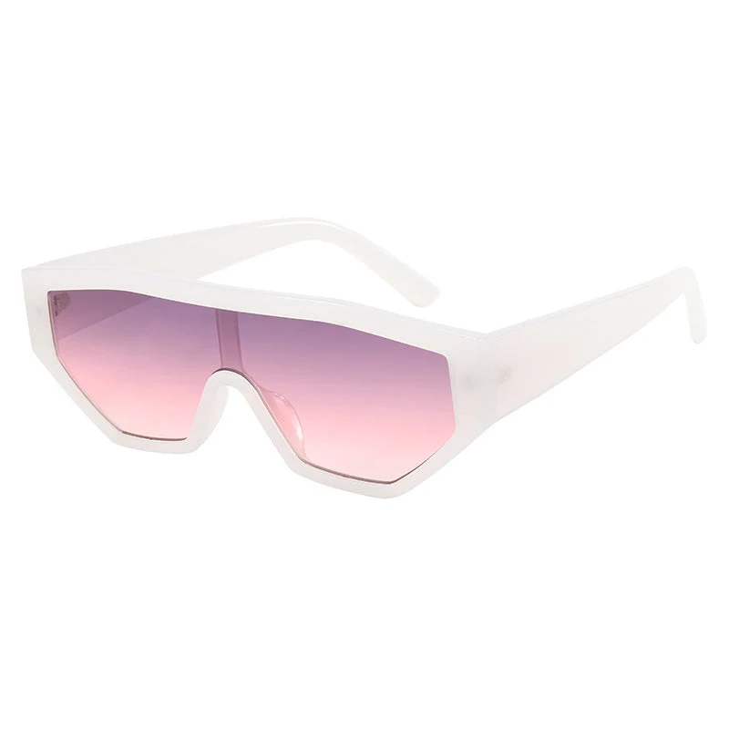 Dame moteriktig solbrille i dyrepels-look Luvikno