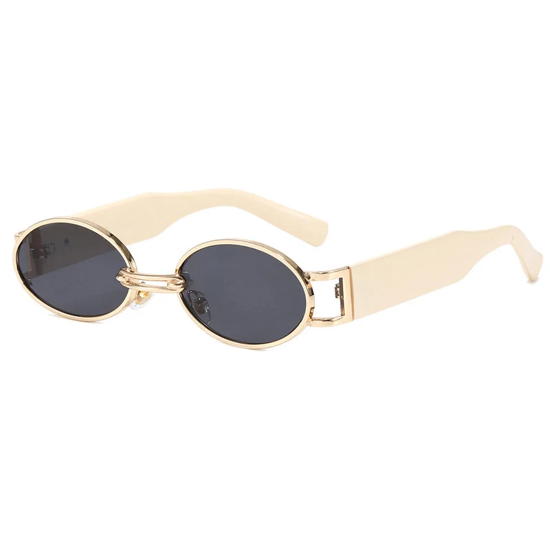 Dame moteriktig solbrille i oval design Luvikno