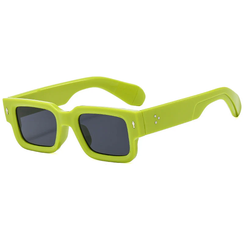 Dame mote firkantet solbrille med robust ramme Luvikno