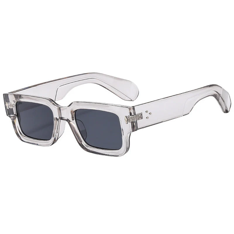 Dame mote firkantet solbrille med robust ramme Luvikno