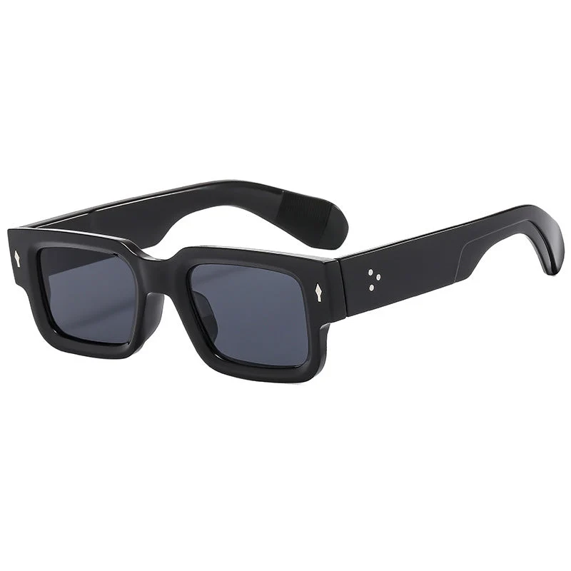 Dame mote firkantet solbrille med robust ramme Luvikno